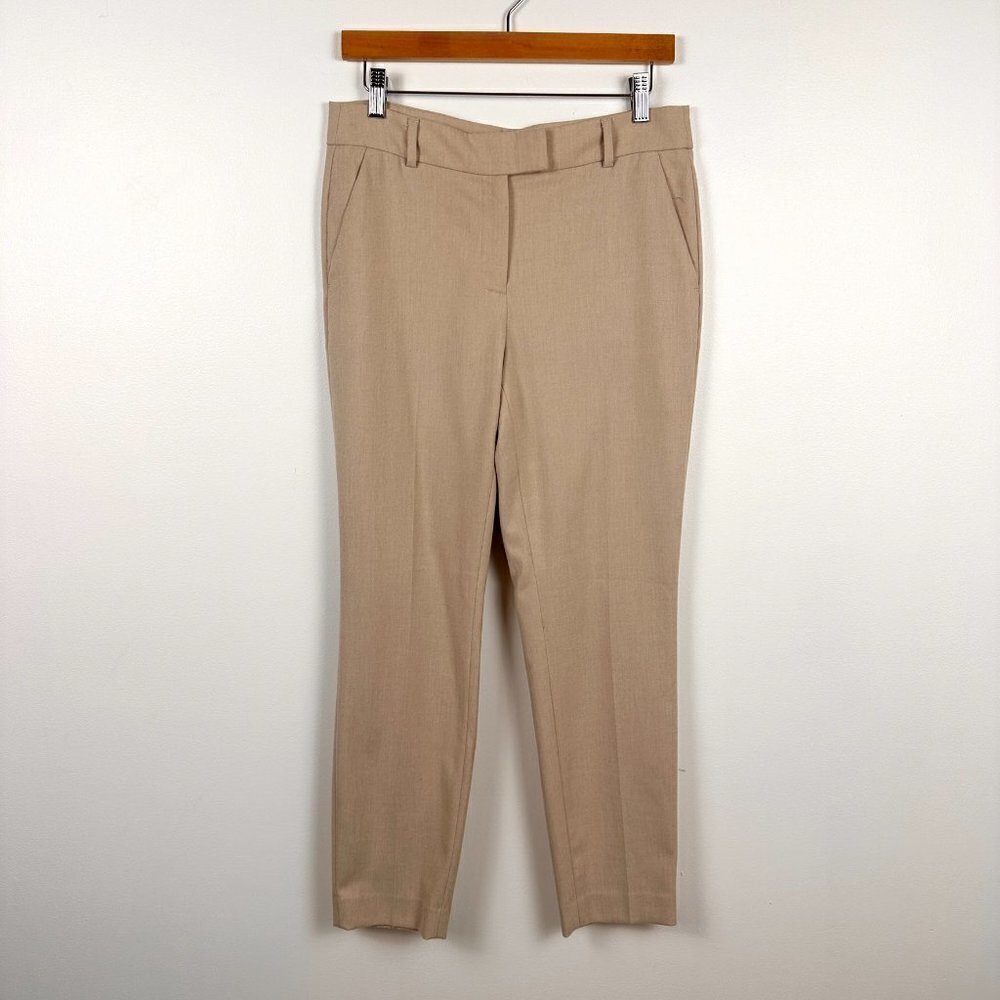 RW&Co. Womens Slim Leg Trousers Beige Size 4 Suiting Signature Fit Ankle Length